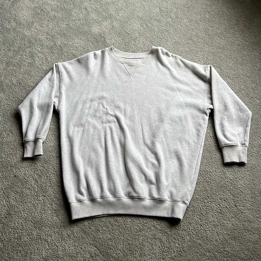 Oversized crew neck